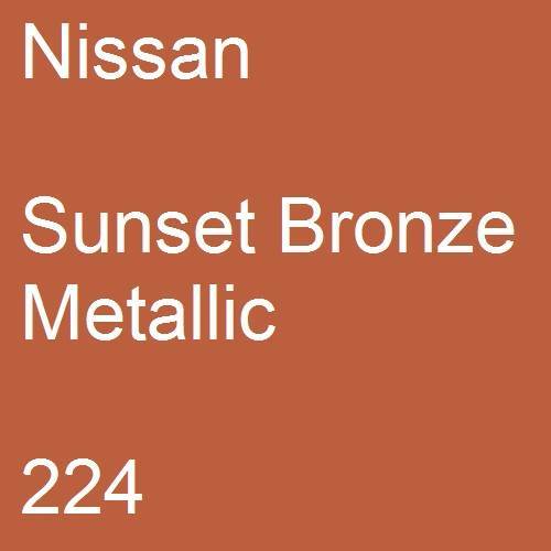 Nissan, Sunset Bronze Metallic, 224.